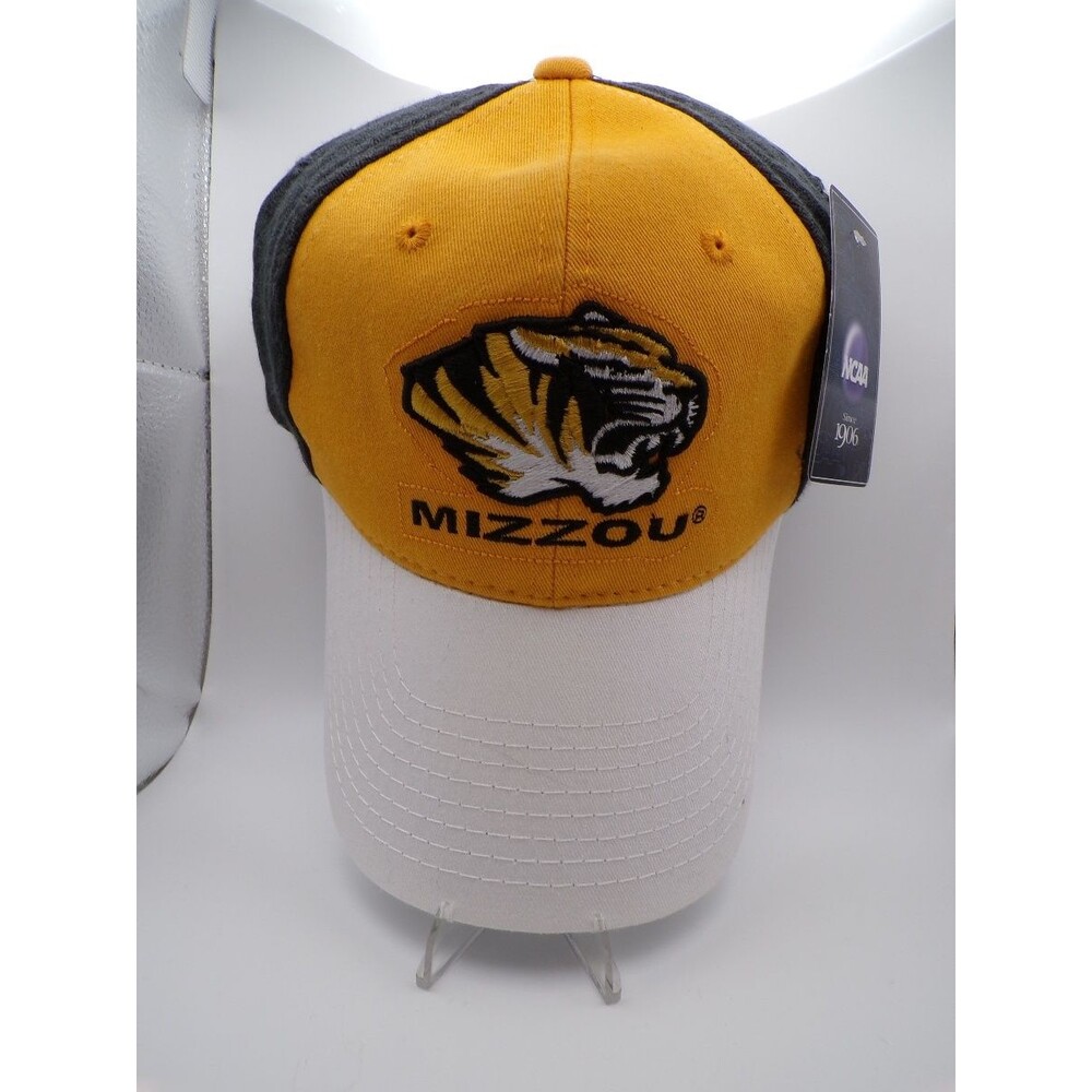 Mizzou Missouri Tigers Embroidered Baseball Cap Adjustable Black Gold